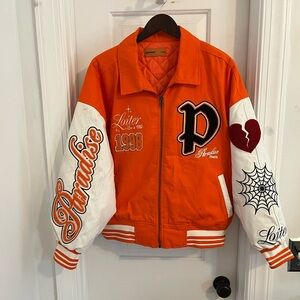 Loiter Paradise Awaits 1998 Orange White Jacket‎